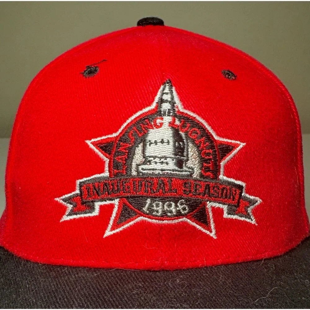 Vintage Lansing Lugnuts Inaugural Season 1996 Snapback Hat | Minor League